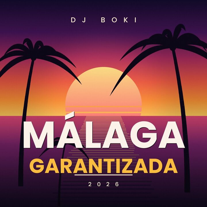 Portada de Málaga Garantizada: un atardecer entre dos palmeras